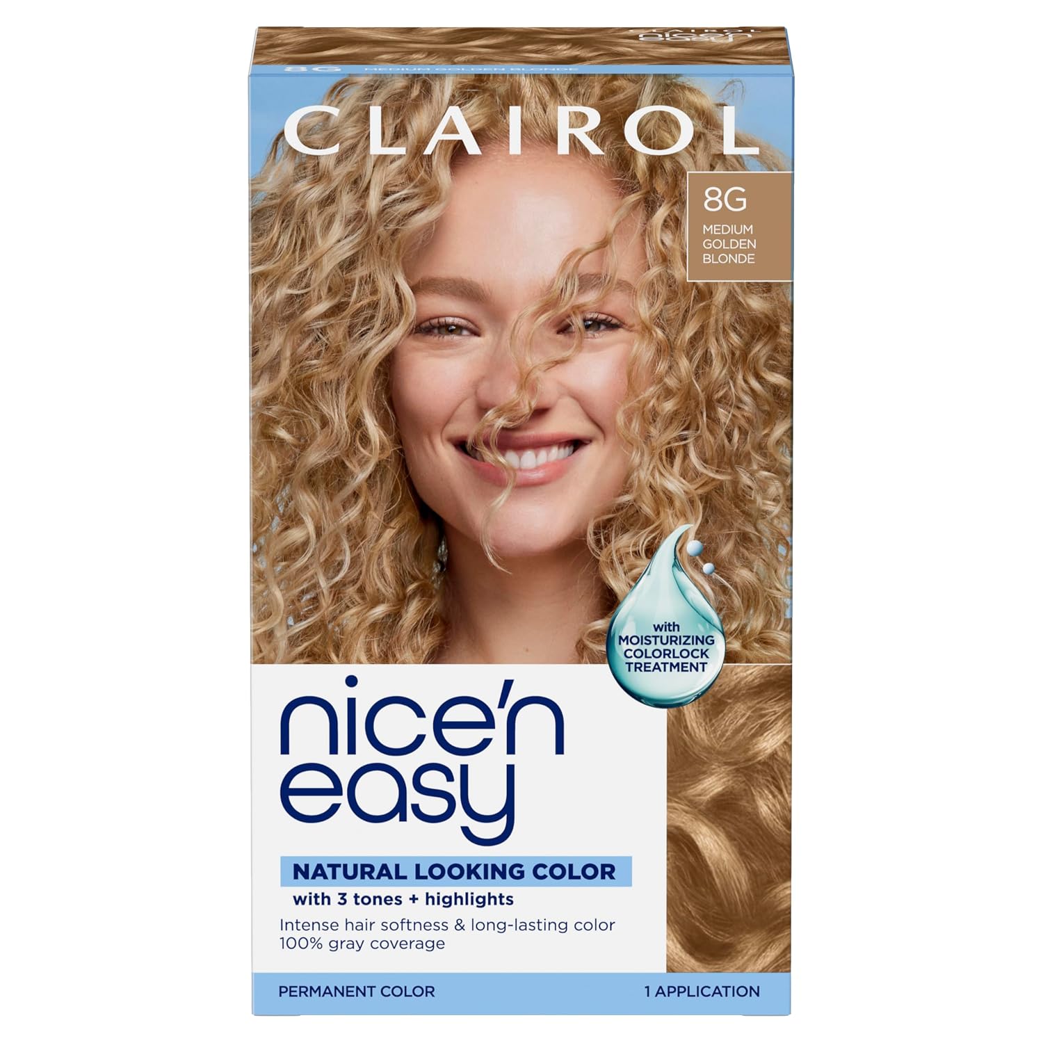 Clairol Nice'n Easy Permanent Hair Dye, 6A Light Ash Brown | Pack of 3