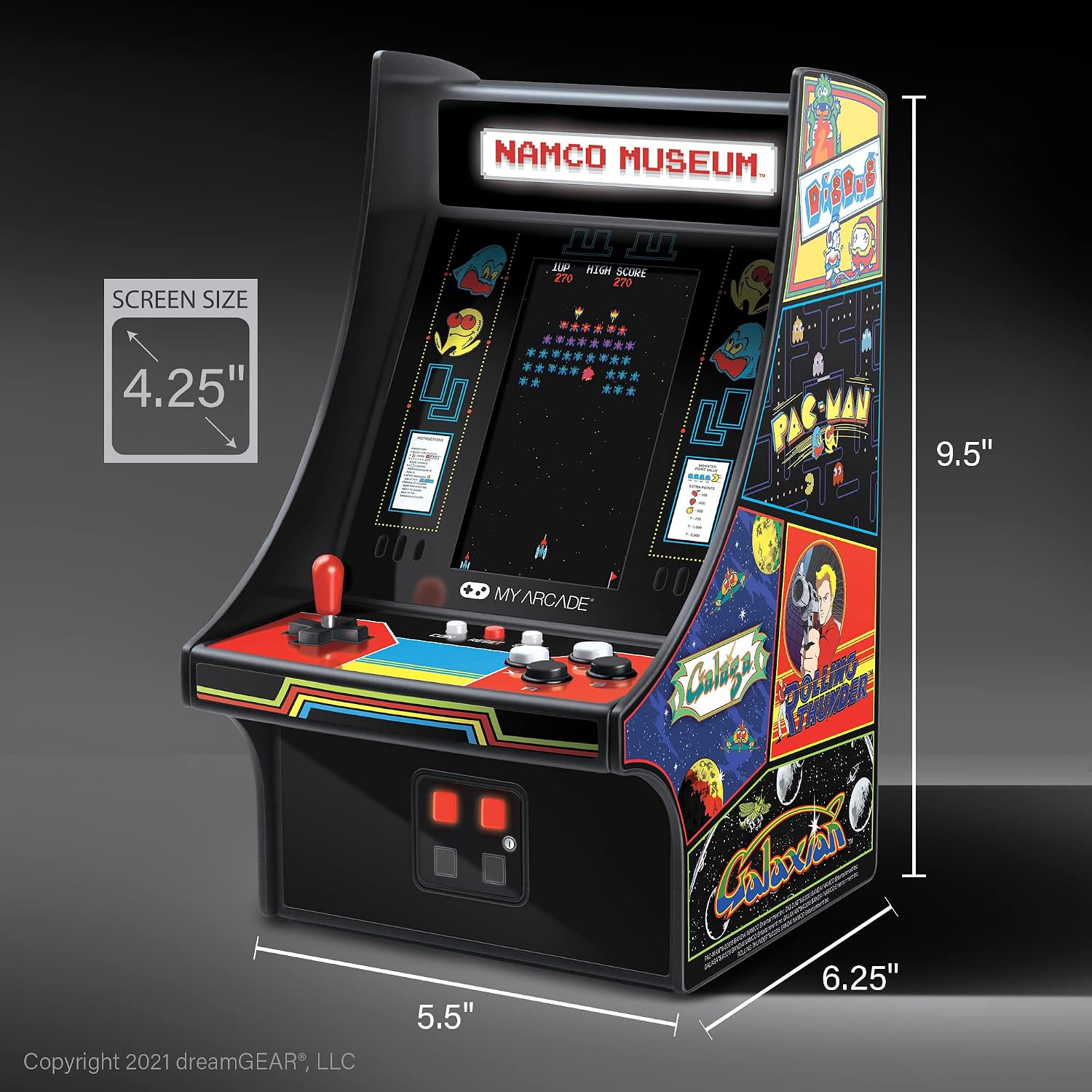 My Arcade Mini Player 10 Inch Arcade Machine Bandai Namco Museum