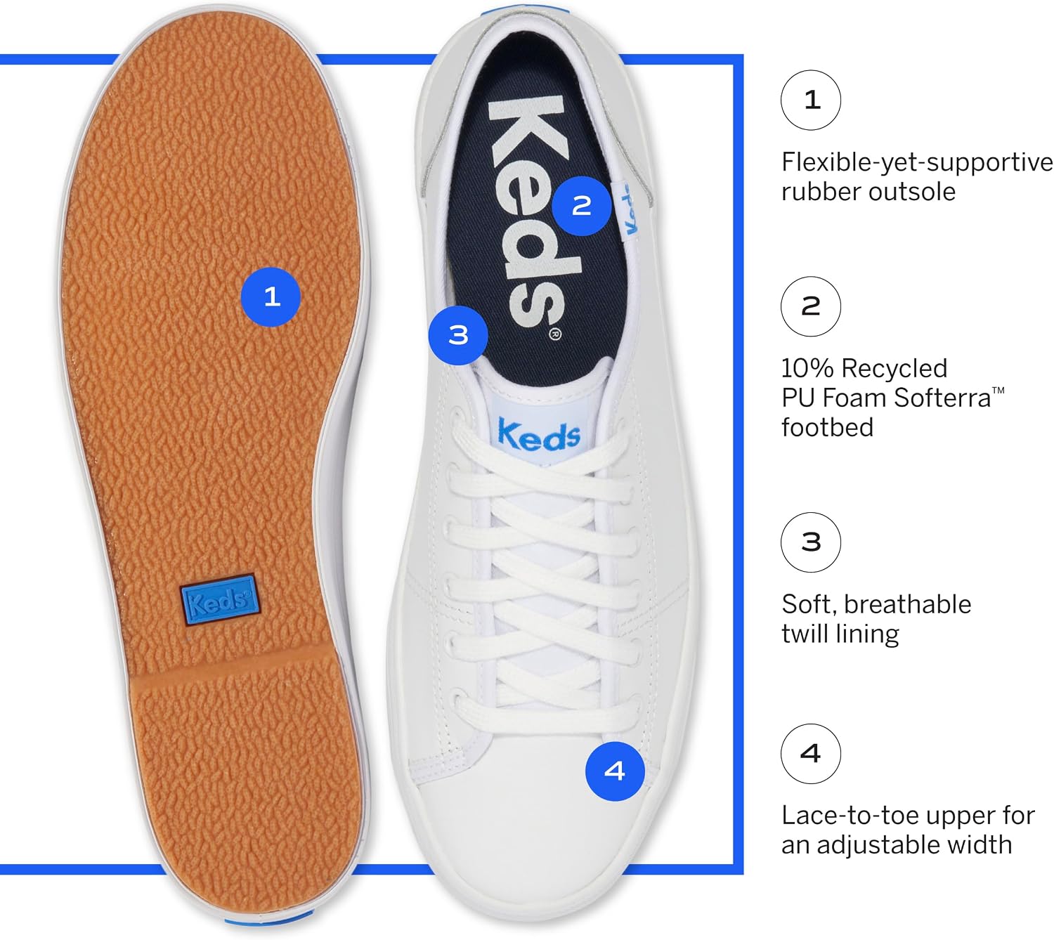 Keds Women's Kickstart Seasonal Solid