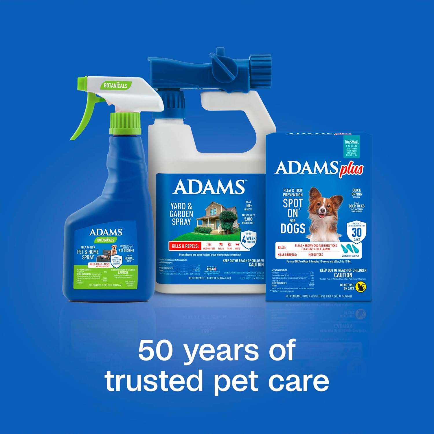 ADAMS Plus Flea & Tick Prevention Spot On for Extra Large Dogs, 3 Pack