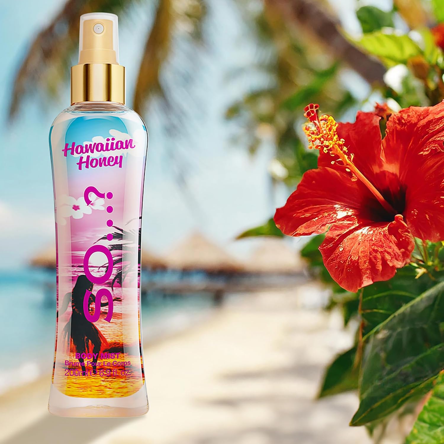So…? Bali Breeze Body Mist - Perfume for Women with Tropical Aroma - Body Spray for Women with Coconut, Almond and Vanilla Notes - 6.9 oz