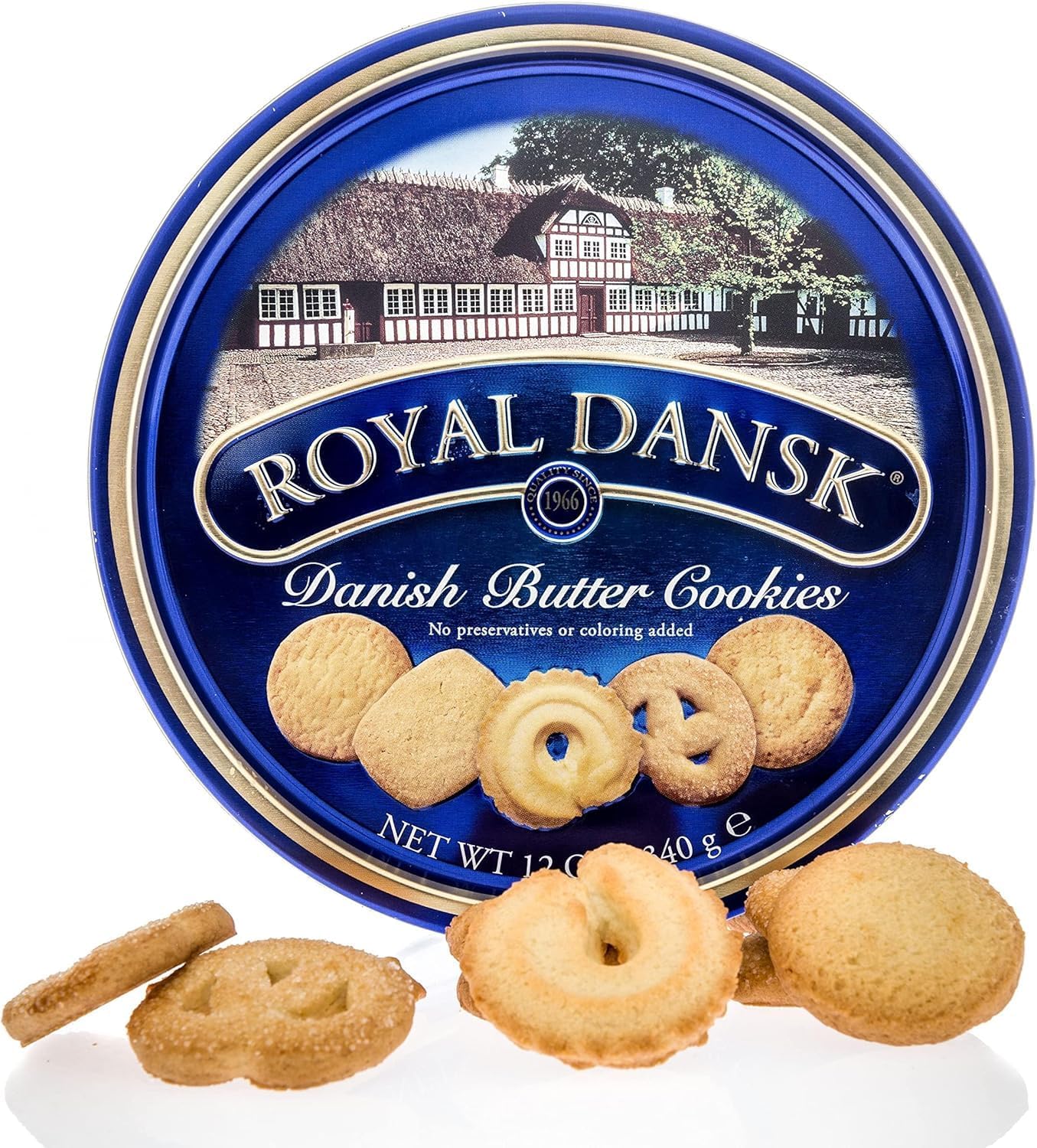 Royal Dansk Butter Cookies, Premium Assorted Cookies Made with Real Butter, Great for Sharing and Hosting, 12 oz