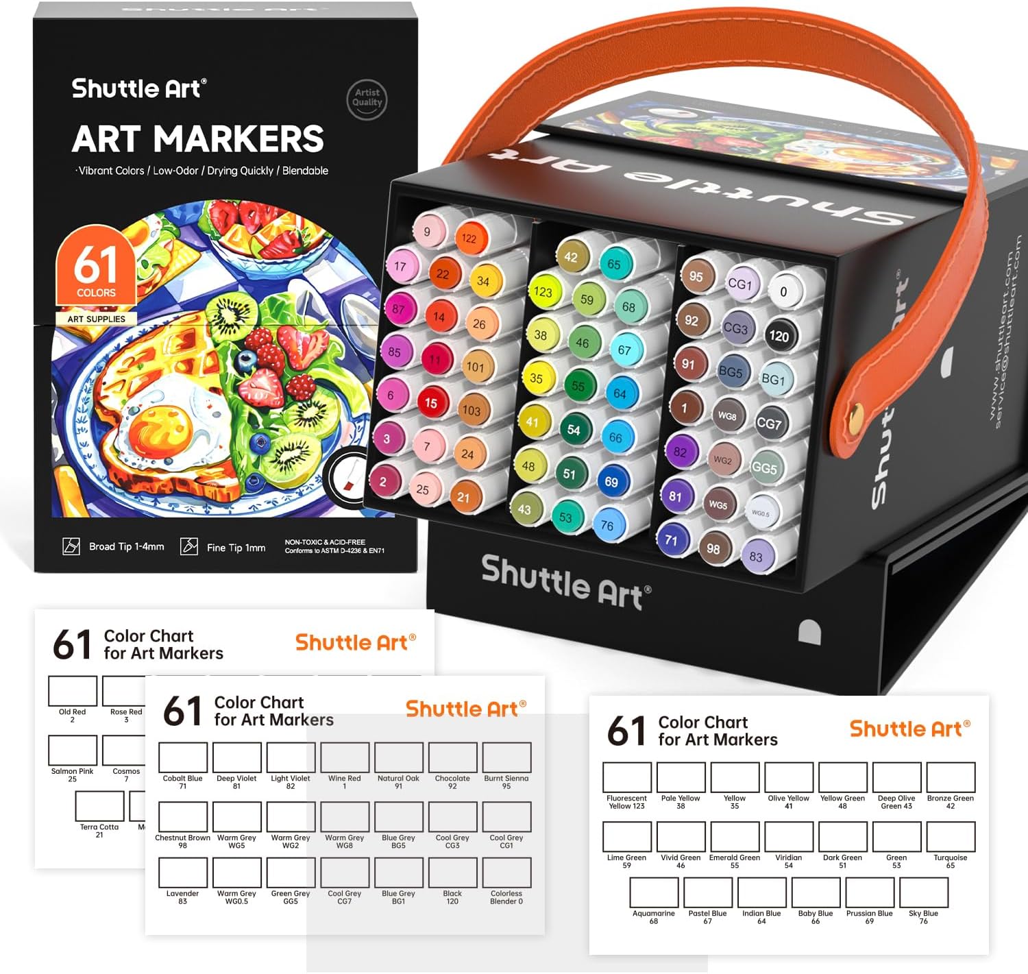 Shuttle Art 101 Colors Alcohol Markers