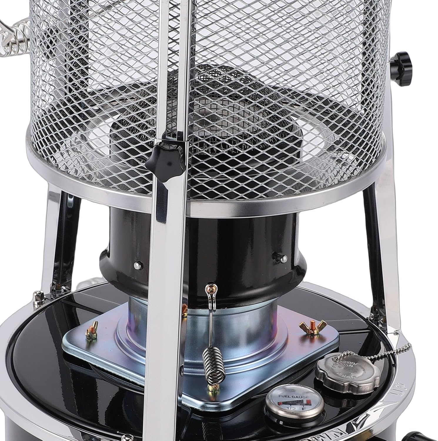 Kerosene Heater Portable Adjustable Height 2.6KW Efficient Space Heater for Camping Garage Home Use
