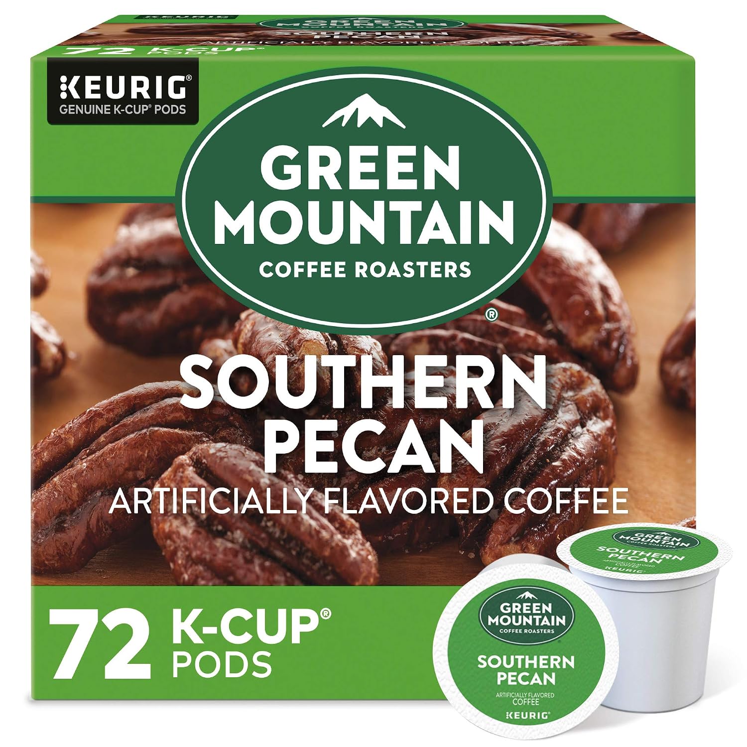 Green Mountain Coffee Roasters Island Coconut, Single-Serve Keurig K-Cup Pod, Flavored Light Roast Coffee, 24 Count (Pack of 1)