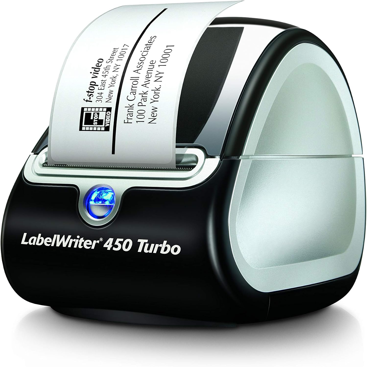 DYMO LabelWriter 450 Turbo Direct Thermal 600 x 300DPI Black,Silver Label Printer