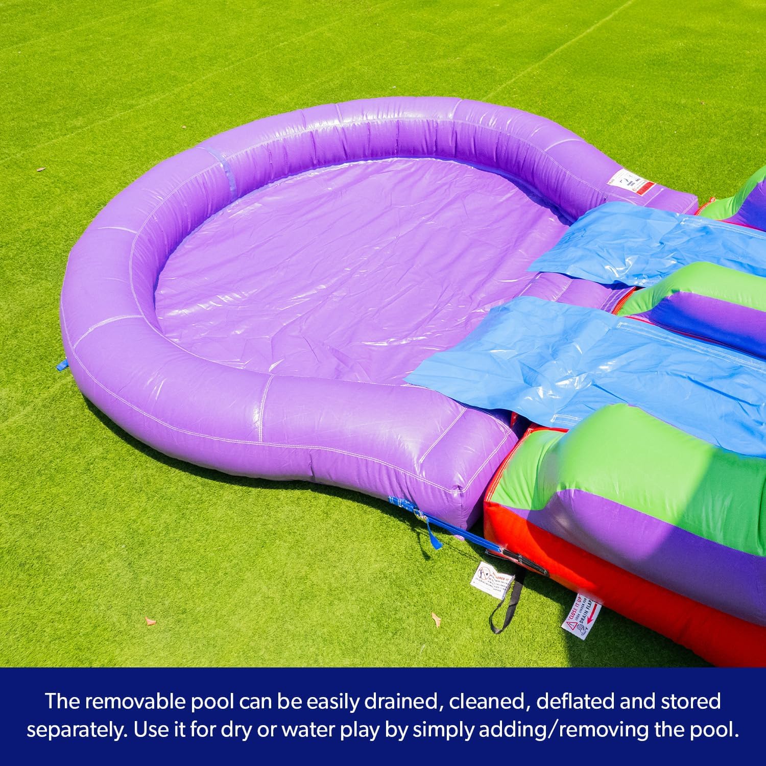 14x18 Jelly Bean Commercial Inflatable Bouncer Dual Slide Pool