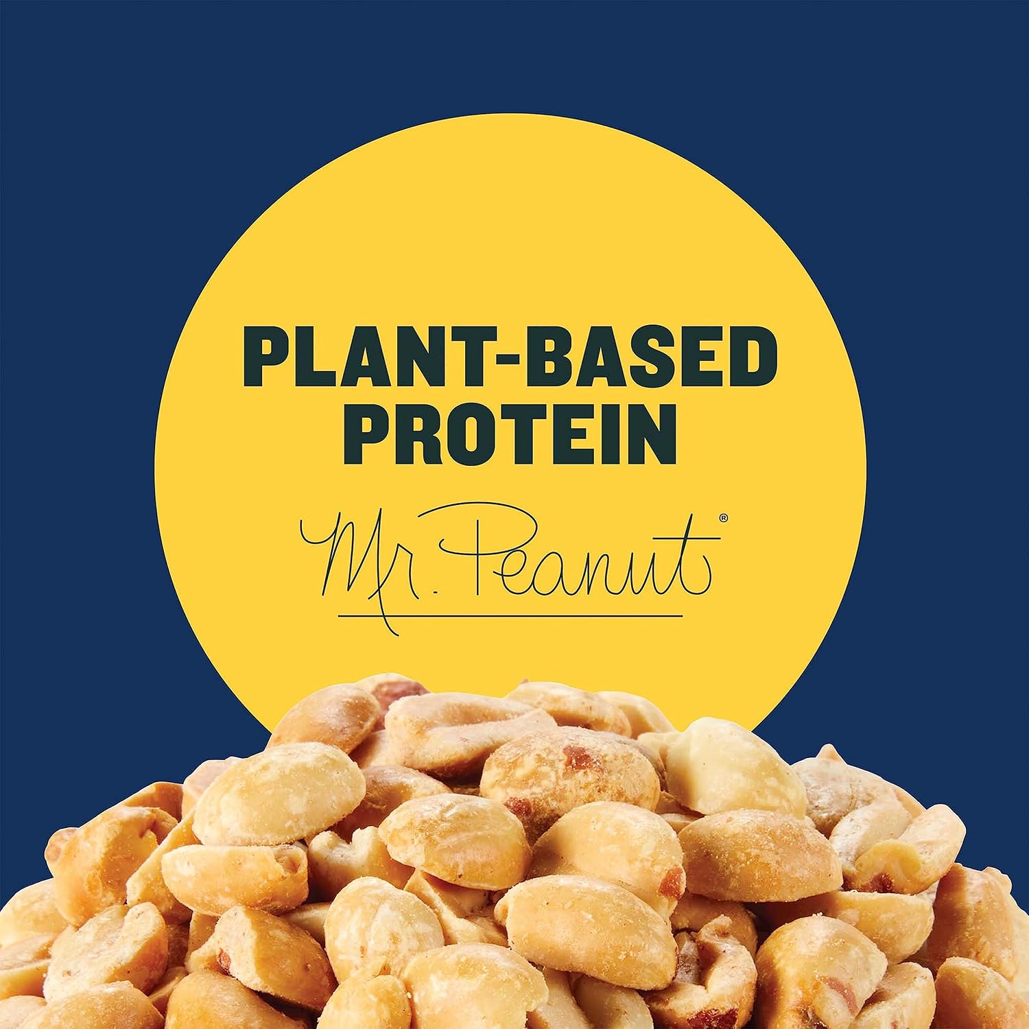 PLANTERS Salted Peanuts, Plant Based Protein Snacks, 2.19lbs (1 Ct)
