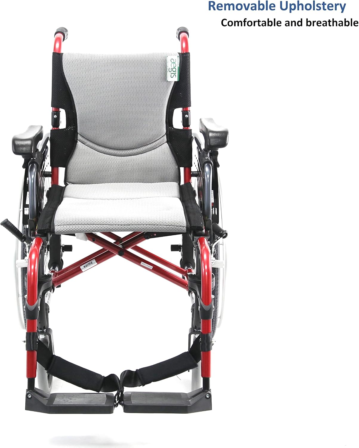 Karman 29 pounds S-305 Ergonomic Wheelchair 18" Pearl Silver