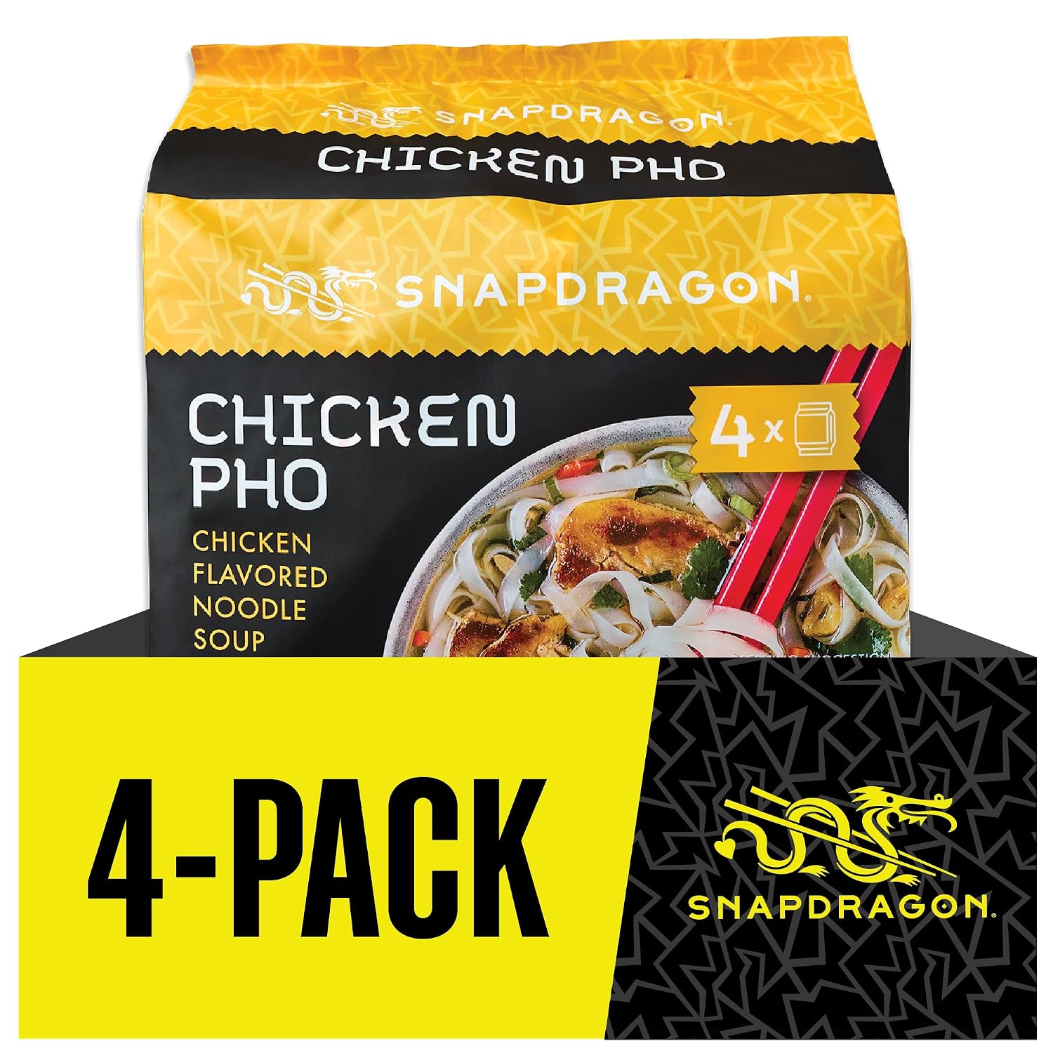 Snapdragon Laksa Curry Instant Noodle Bowls | Coconut Curry Flavor with Rice Noodles | Gluten-Free | No MSG Added | 2.1 oz (6 Pack)