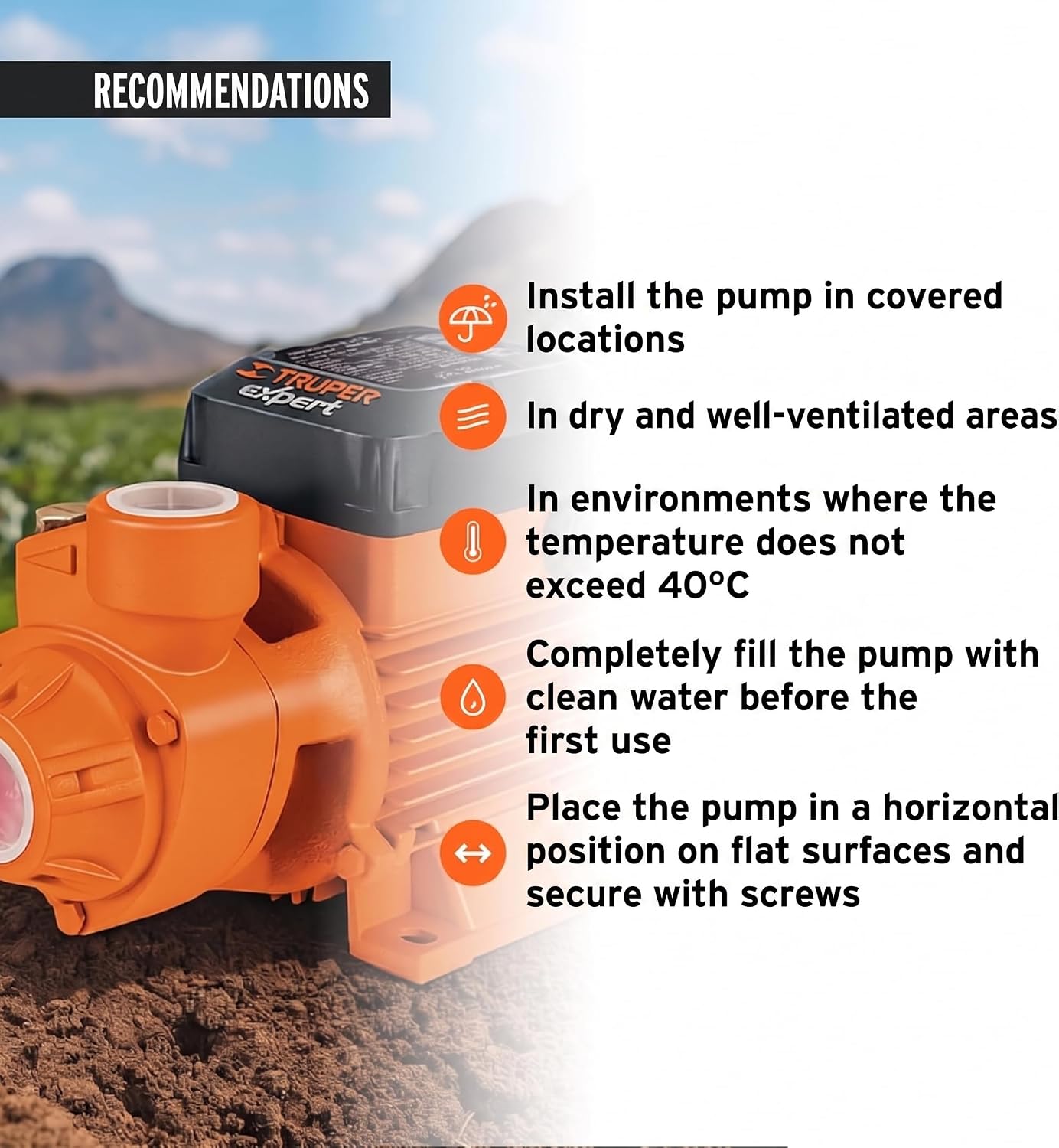 Truper Expert 1 HP Electric Peripheral Water Pump