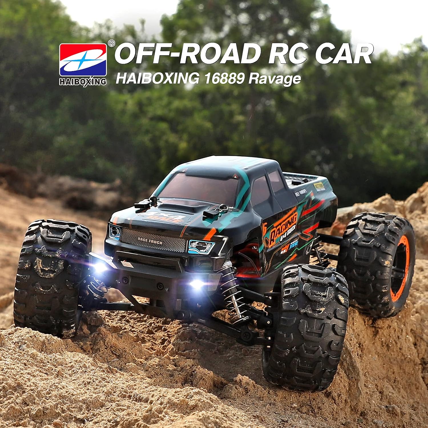 HAIBOXING RC Cars 16889, 1:16 Remote Control Truck for Adults