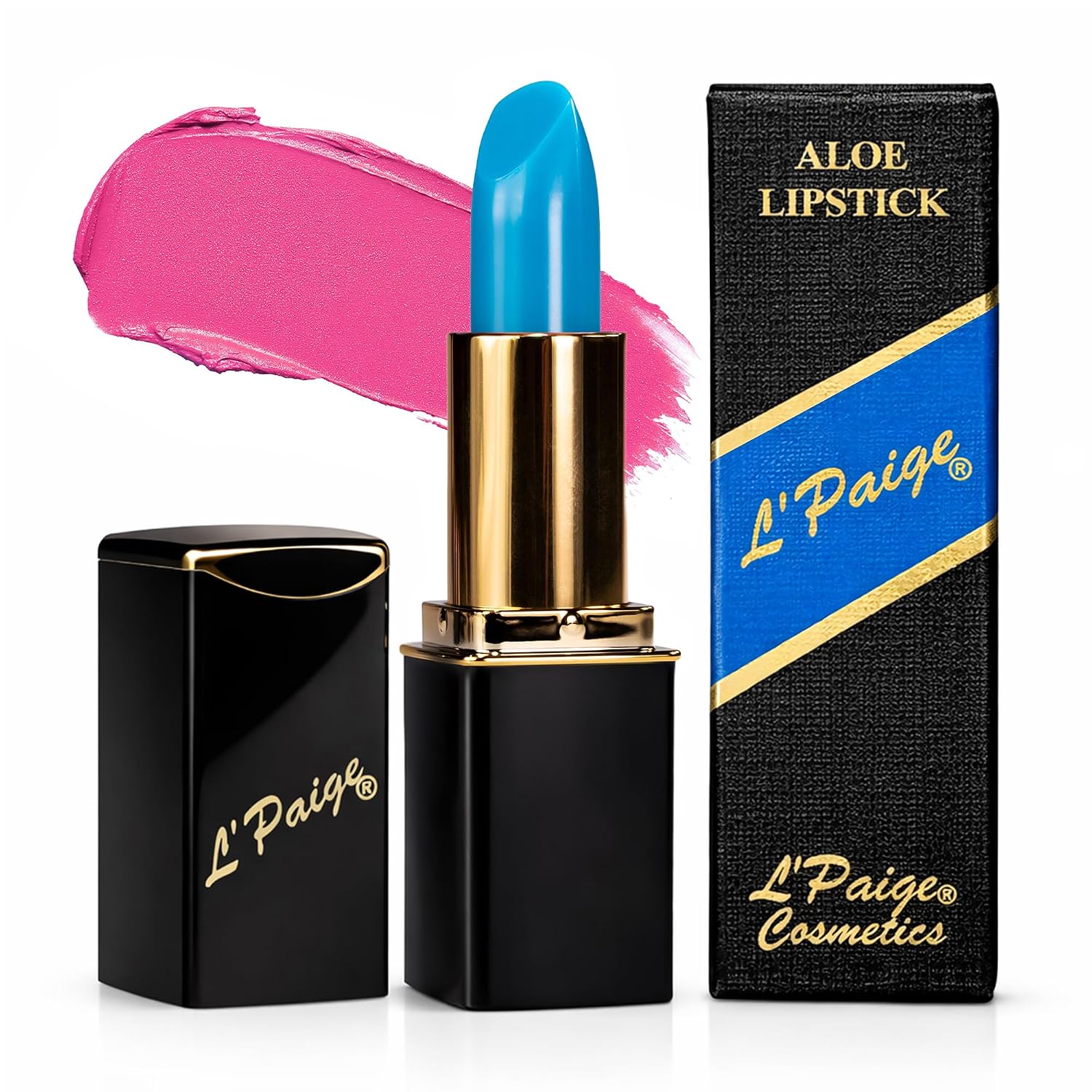 L’Paige Rosy Pearl Lipstick | Sheer Neutral Rose Lip Color | Aloe Vera Moisturizing Formula | Long-Lasting Hydrating Finish | Soft Silvery Pink Shade L56
