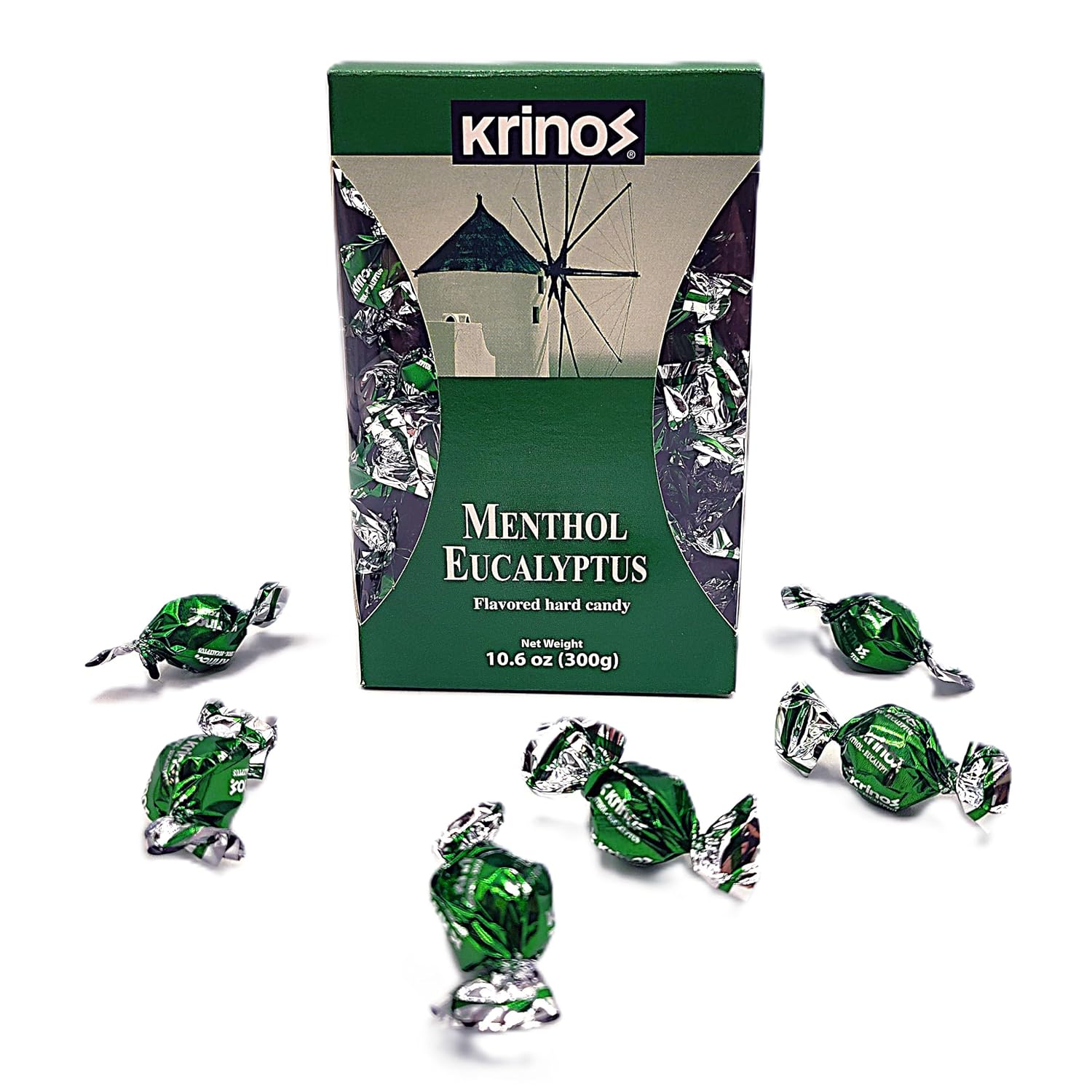 Krinos Cinnamon Candy - Hard Candy Imported from Greece, 10.6 oz | Natural flavors of cinnamon. Imported from Greece. Ideal as a after-meal palate cleanser and sharing at parties and gifts.