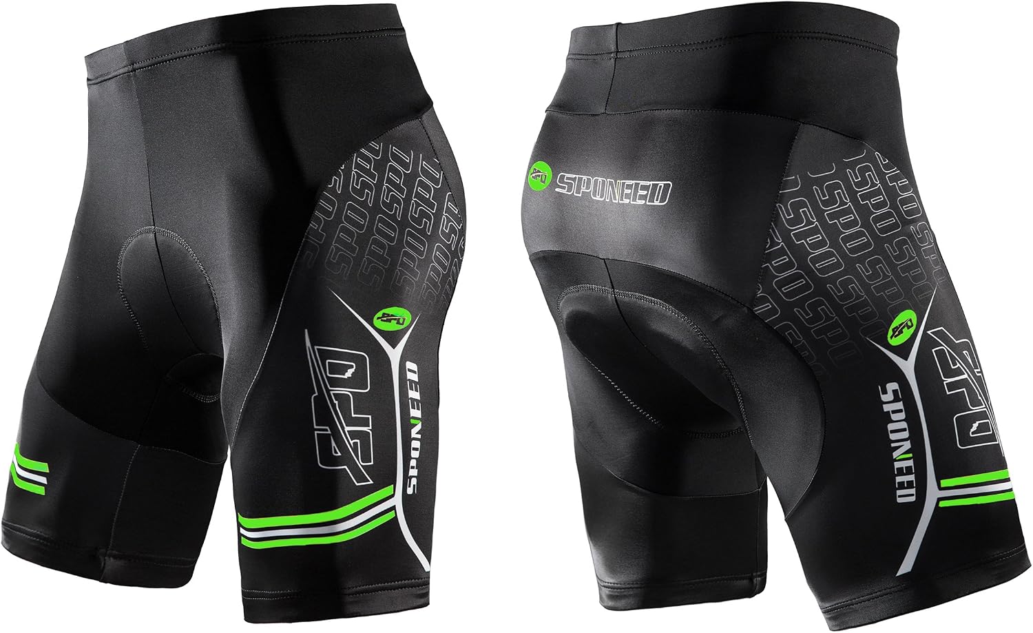 sponeed Men Bike Shorts Cushioned Biking Wear Gear Road Cycling Bottoms
