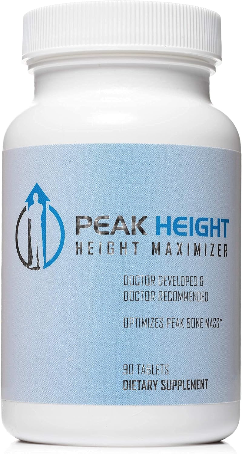 Growth Supplement - Once Daily Height Growth Support for Kids, Teens, Women and Men - US Doctor Developed Height Growth Pills - Year Supply (12 Pack)