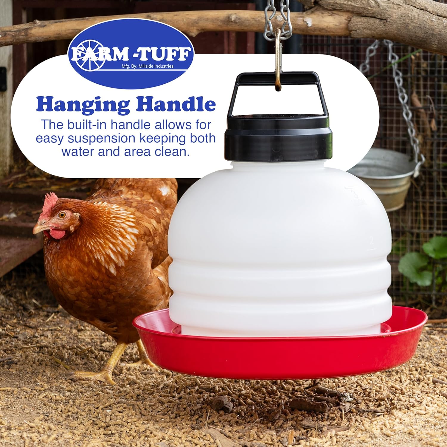 FARM-TUFF Hanging Chicken Waterer