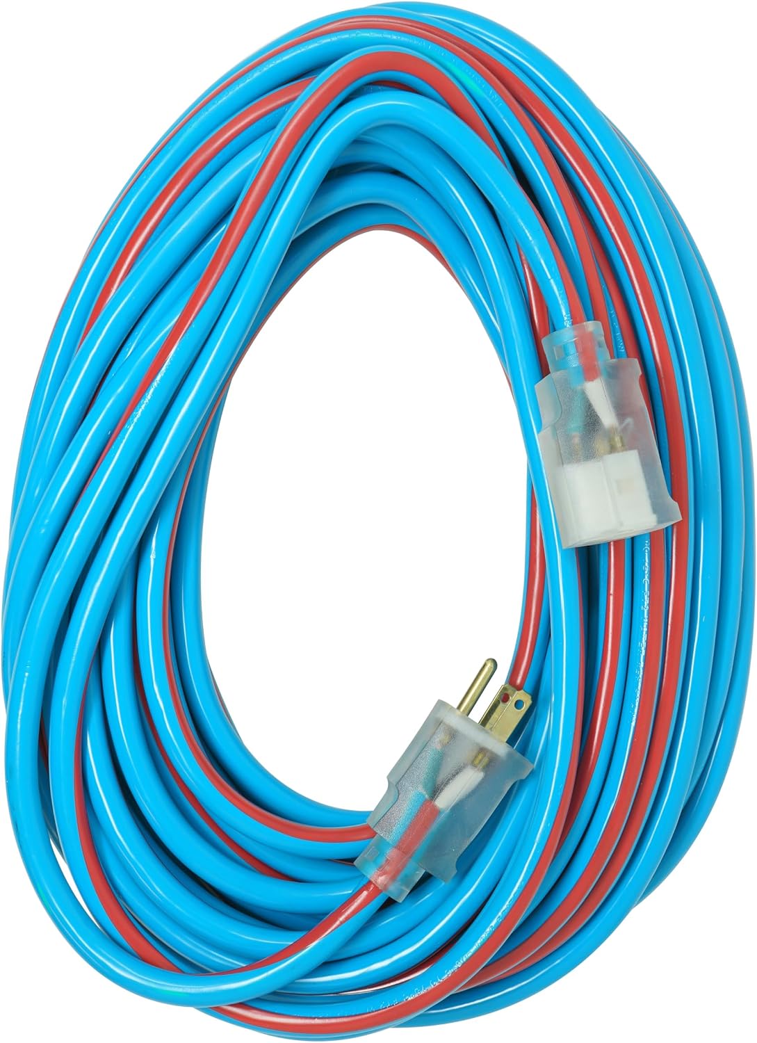 Southwire Outdoor Extension Cord - Reliable High-Visibility Power Solution - Waterproof Vinyl Jacket - Reinforced Plug - Made in the USA - 12/3 SJTW