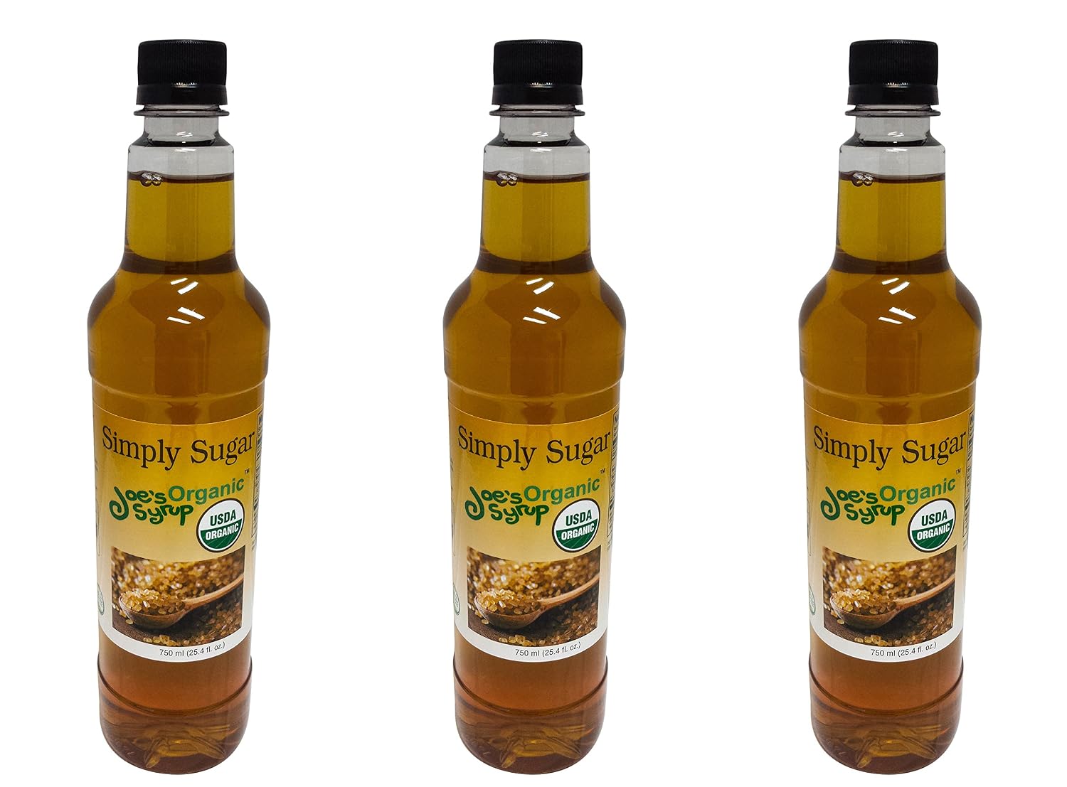 Joe’s Syrup Organic Flavored Syrup, Organic Strawberry, 750 ml | Vegan, gluten-free, Non-GMO, no HFCS; for cocktails & desserts