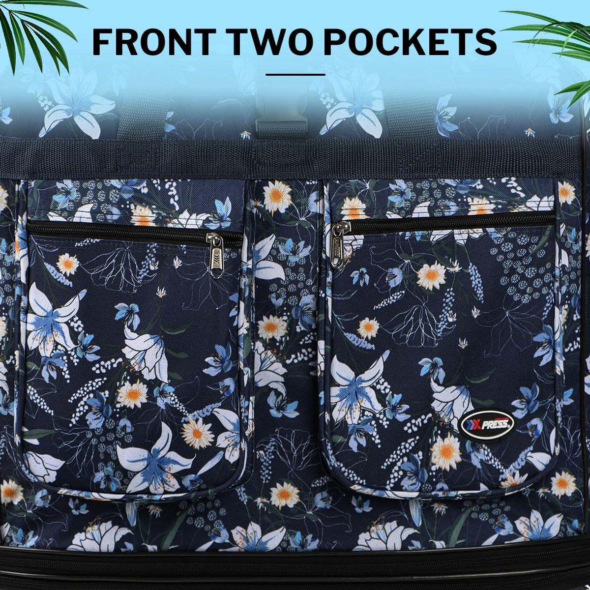 40'' Expandable Rolling Duffel Bag Suitcases w/Wheels,Foldable Luggage Bag