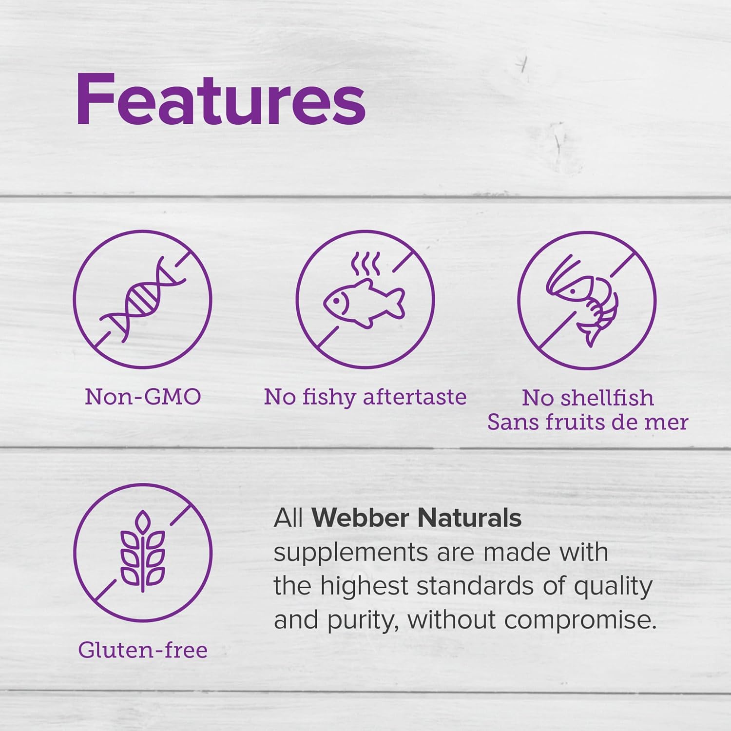 Webber Naturals Ultra Omega 3 Fish Oil EPA DHA, 2850mg, 120 Clear Softgels