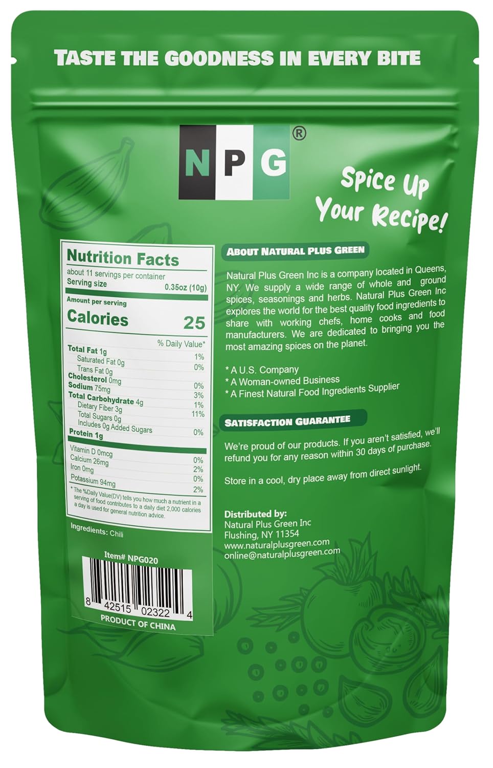 NPG Sichuan Dried Red Chili Peppers 4 Oz, Mild Hot, Whole Chili Peppers