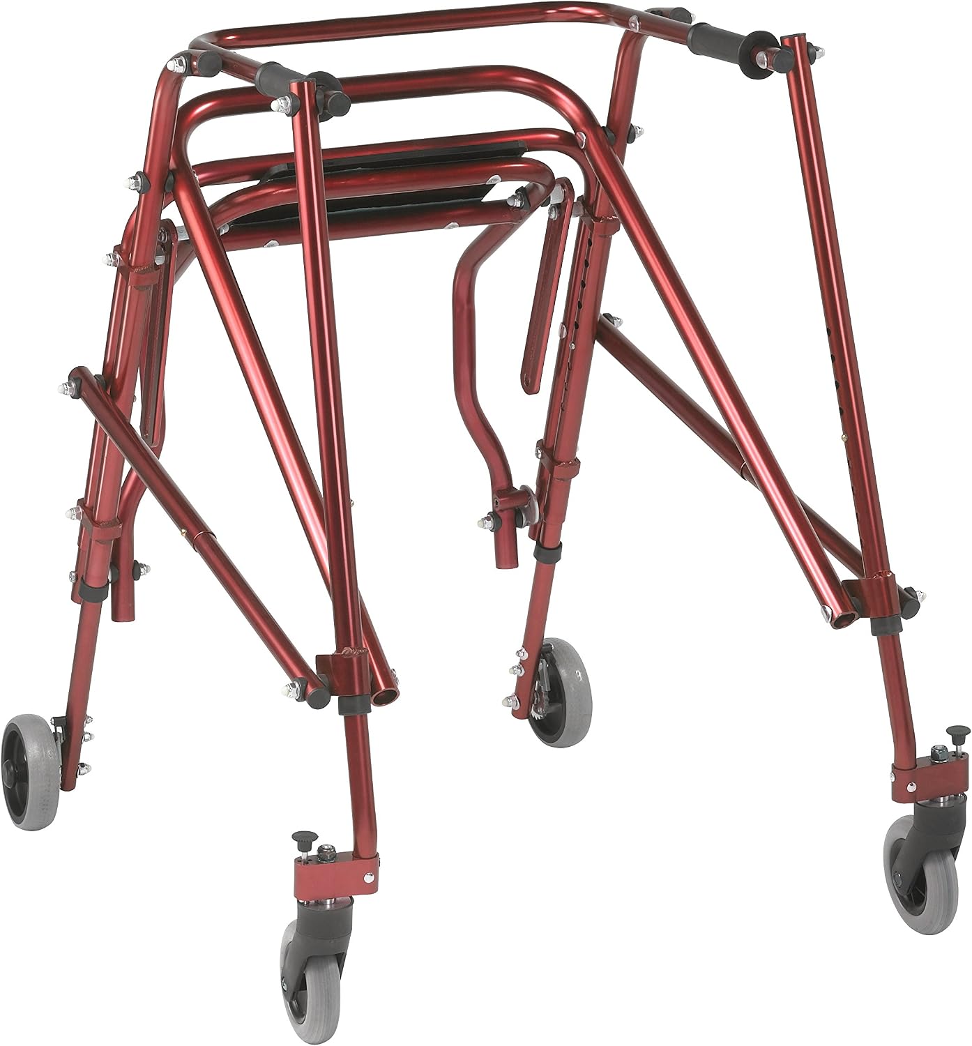 Inspired by Drive Nimbo 2G Posterior Walker with Seat, Wizard Purple, Small | Lightweight Posterior Walker with Padded Seat Lets Users Rest and Move Safely with Adjustable, Sturdy Support