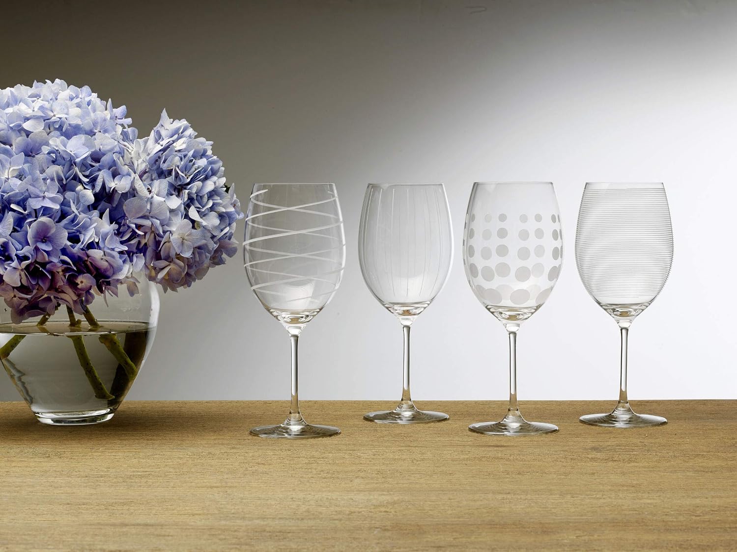 Mikasa Cheers Bordeaux Wine Glass, Set of 4, 24 Ounce, Clear