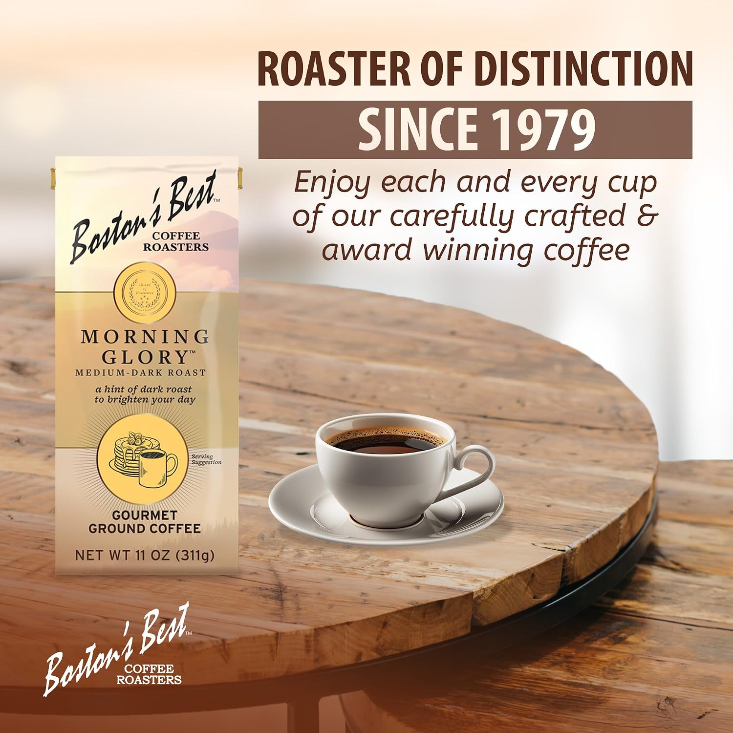 Boston’s Best Coffee - Fall-Inspired Pumpkin Spice Medium Roast Gourmet Delicious Flavored Coffee, Premium Ground - 11 oz. / 311 g Bag