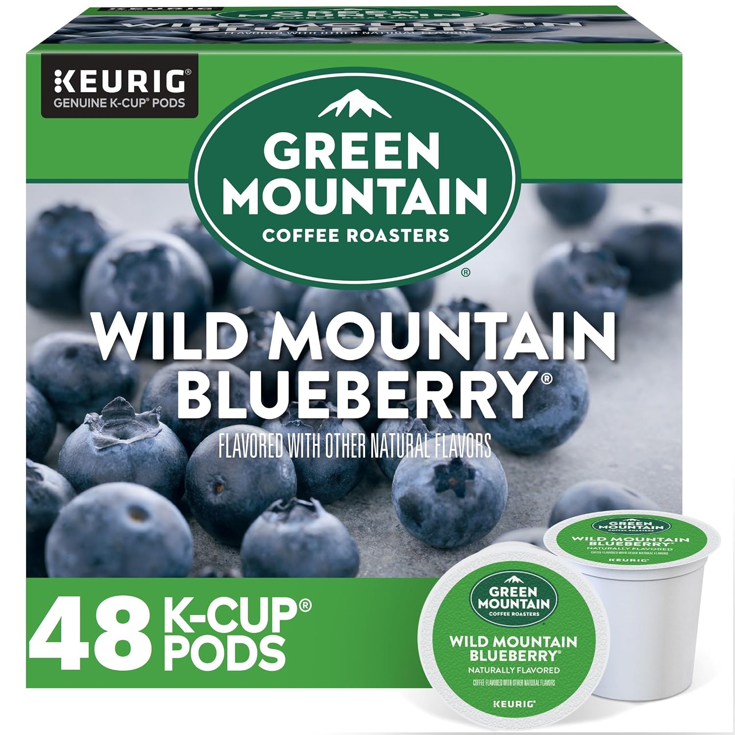 Green Mountain Coffee Roasters Island Coconut, Single-Serve Keurig K-Cup Pod, Flavored Light Roast Coffee, 24 Count (Pack of 1)