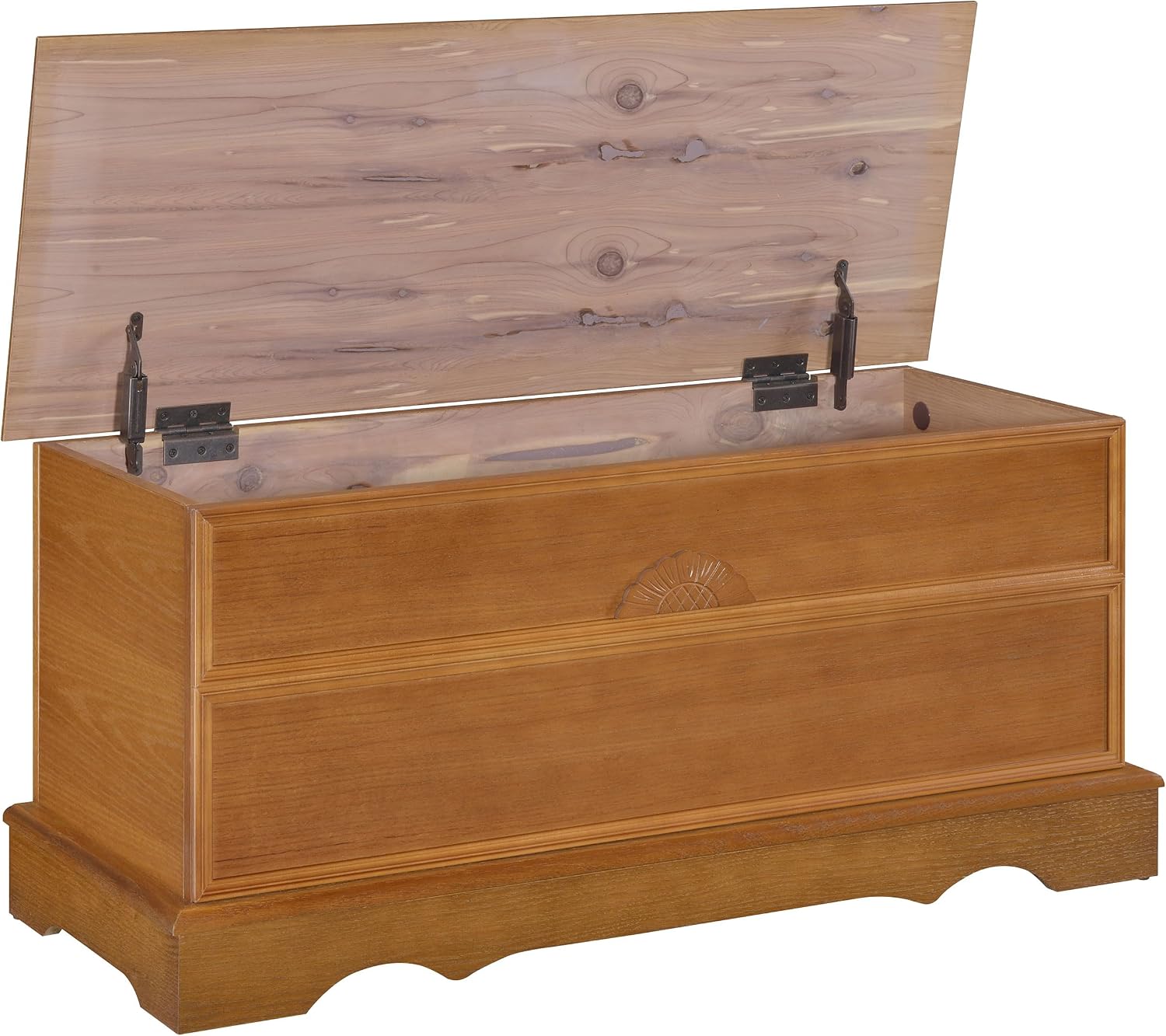 Coaster Home Furnishings - Paula - Wood - Cedar Chest with Storage Trunk, Rectangular Shape and Traditional Style - Bedroom - 40-Inch - Honey - 4695