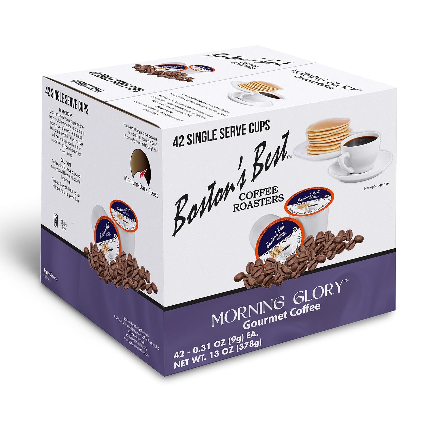 Boston’s Best - Aloha Coconut Flavored Delicious Gourmet Coffee Compatible with Keurig Coffee Maker, 1 Count (42 Single Serve Cups)