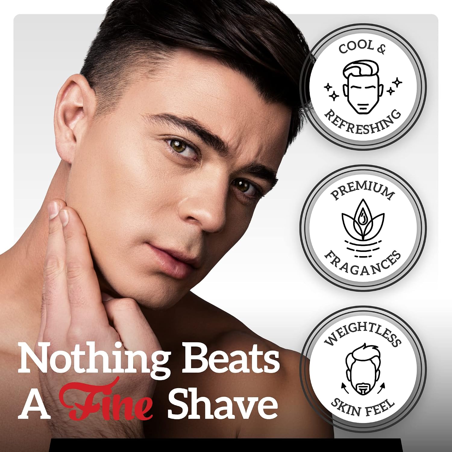 Fine Italian Citrus Classic Aftershave for Men, Made in USA, Four Simple Ingredients, Cooling MentholSplash, Inspired by a 1916 Mediterranean Classic, Bergamot Neroli Petitgrain Scent, 100ml