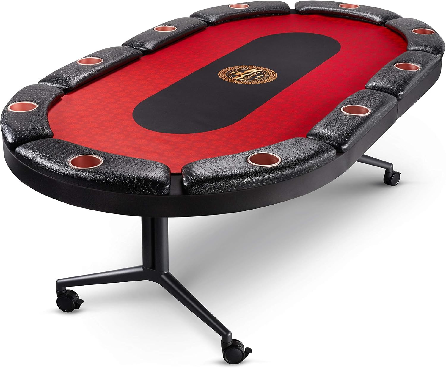 Triton Premium Foldable Poker Table - Poker Table for 10 Players Long-Lasting, Luxurious Vegas Style Casino Experience at Home