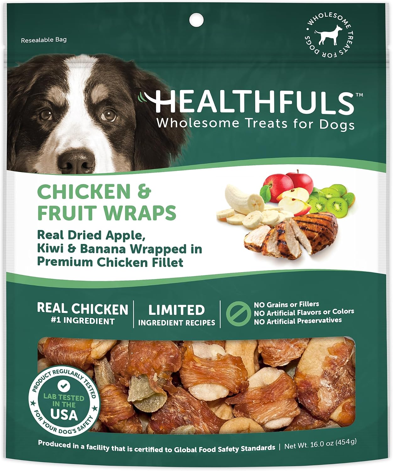 Healthfuls Chicken Wrapped Sweet Potato Dog Treats, 16oz