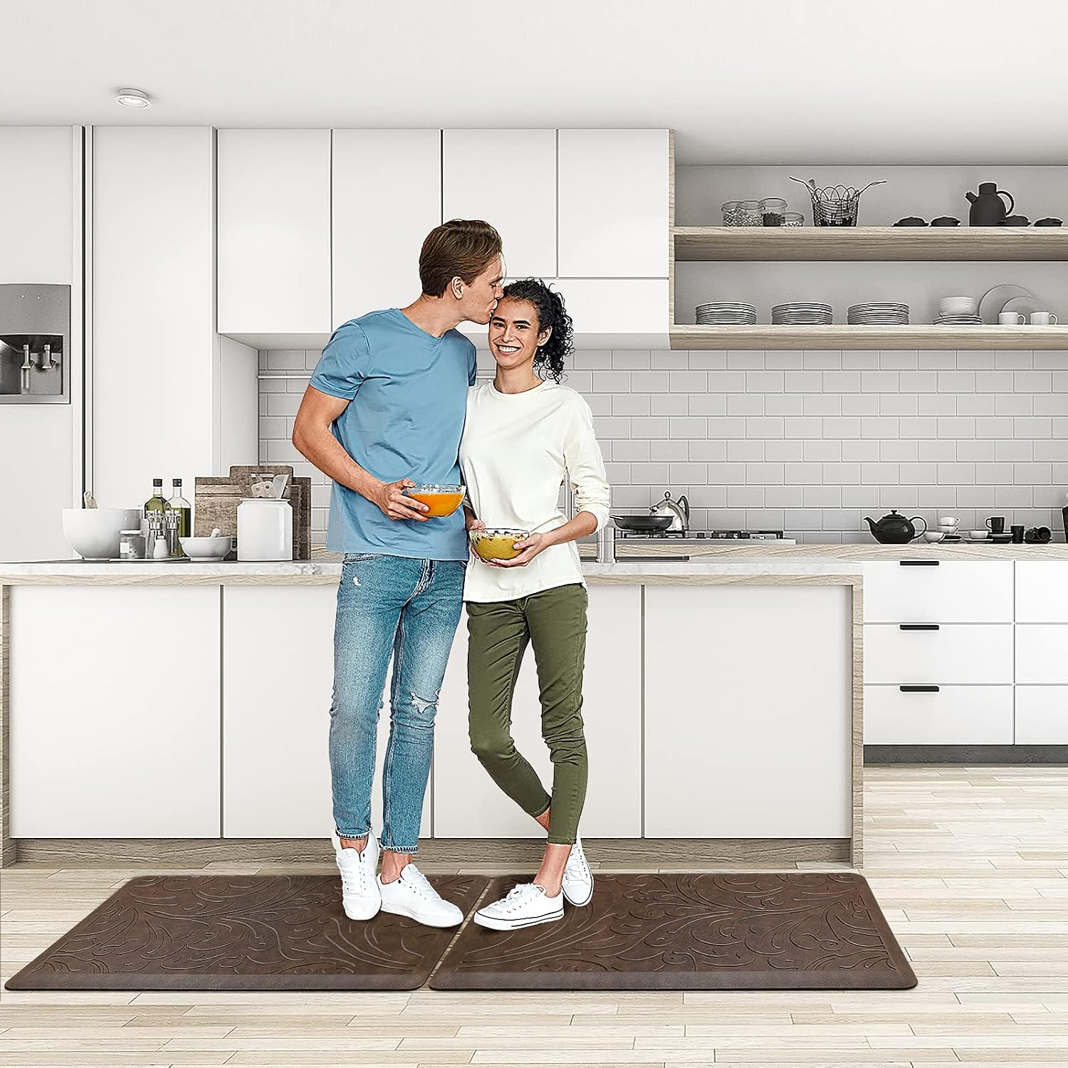 Kitchen Mat Cushioned Anti-Fatigue Comfort Standing Mat Rug for Home,Office