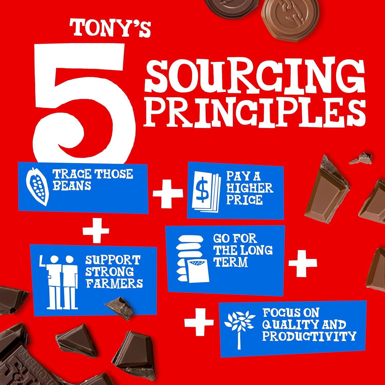Tony's Chocolonely 42% Dark Milk Chocolate Bar with Pretzel & Toffee - Dark Milk Chocolate, Pretzel & Toffee Chunks, Belgium Chocolate