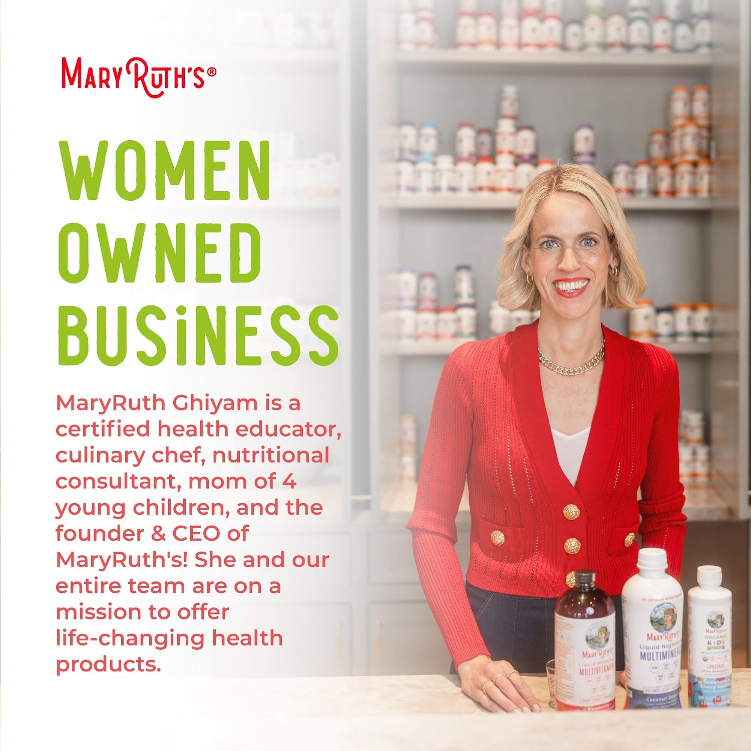 MaryRuth's Liquid Morning Multivitamin Essentials+, 2 Flavors, Vegan, 32oz