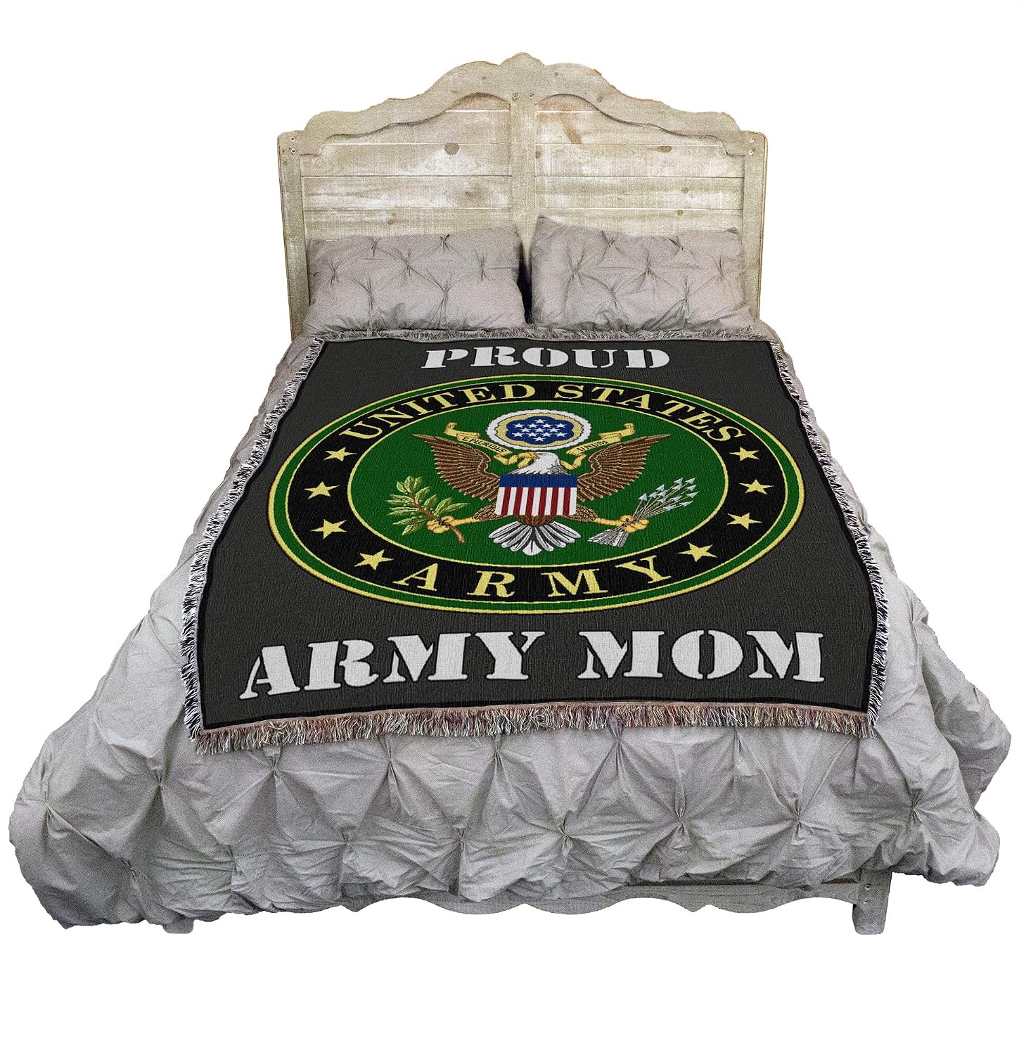 Pure Country Weavers US Army -Military Service Mark Seal Blanket Eagle - Gift Military Tapestry Throw Woven from Cotton - Made in the USA (72x54)