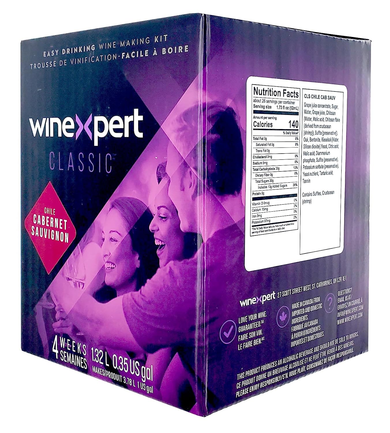 Classic 1.32L - Chile Cabernet Sauvignon Ingredient Kit