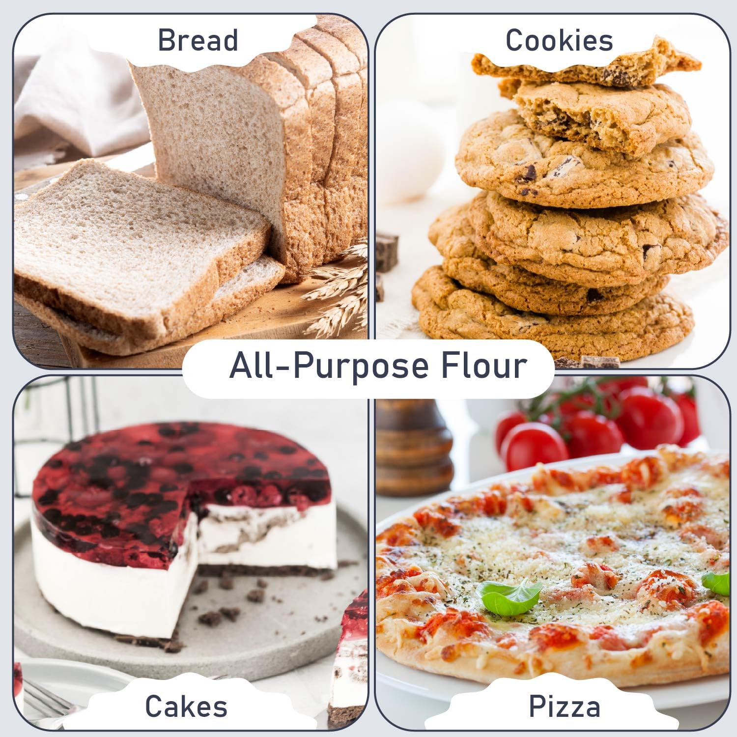 Great River Milling Organic Lily White All Purpose Flour, 25 lb | Organic Lily White All-Purpose Flour for cookies, cakes, muffins, biscuits, breads, pizza dough and pie crust; balanced
