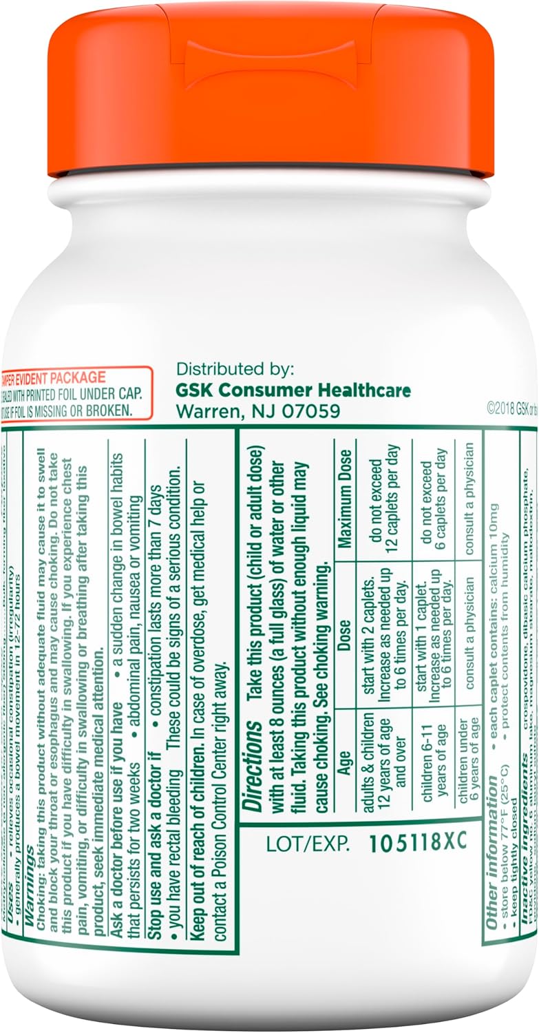 Citrucel Powder Fiber Therapy for Occasional Constipation Relief, 16.9 oz | Sugar Free, Methylcellulose Fiber Therapy for Irregularity That Won't Cause Gas, Orange Flavor