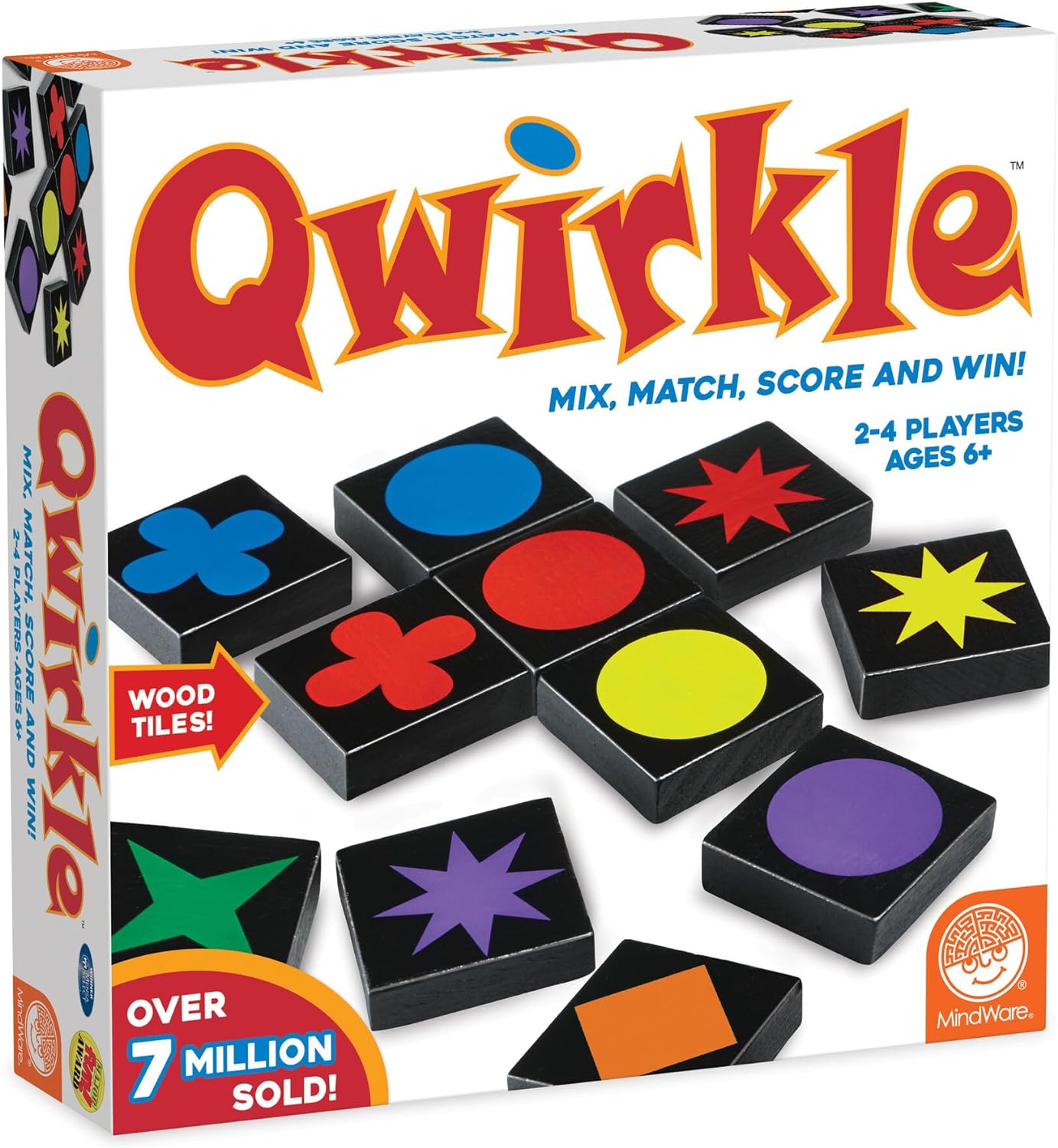 Mindware | Qwirkle: Travel (NEW) | Board Game | Ages 6+ | 2-4 Players | 45 Minutes Playing Time