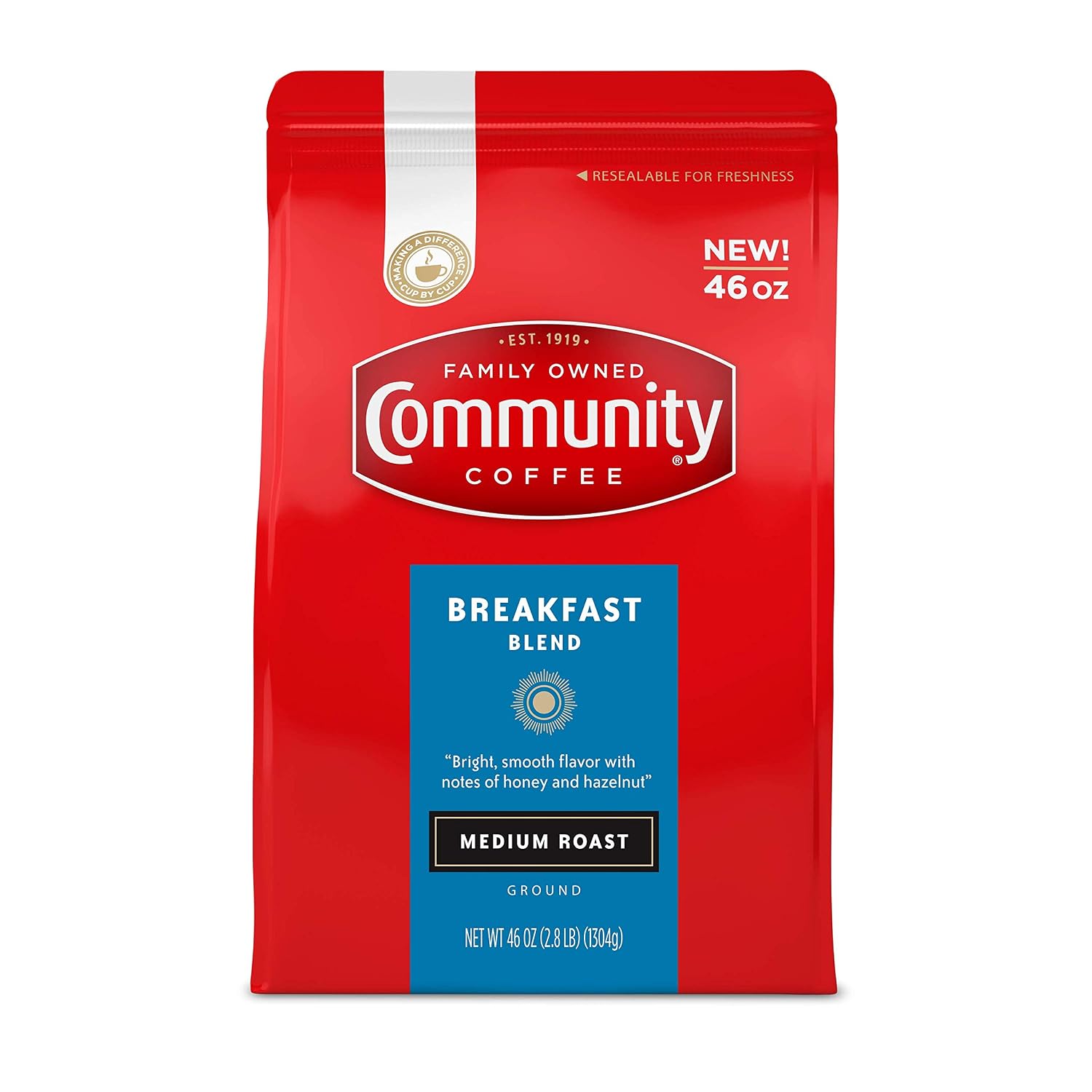 Community Coffee French Roast, Ground Coffee, Extra Dark Roast, 12 Ounce Bag (Pack of 1)