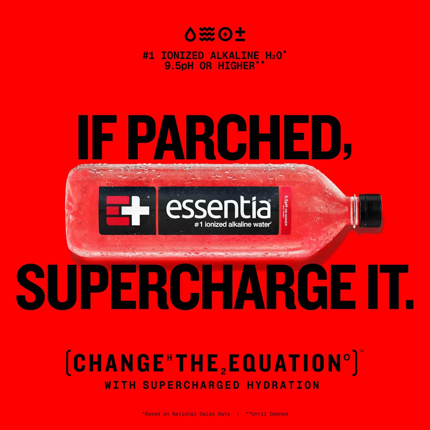 Essentia Water LLC, Ionized Alkaline Bottled Water; 99.9% Pure, Infused with Electrolytes, 9.5 pH or Higher a Clean, Smooth Taste, 20 Fl Oz (Pack of 24)