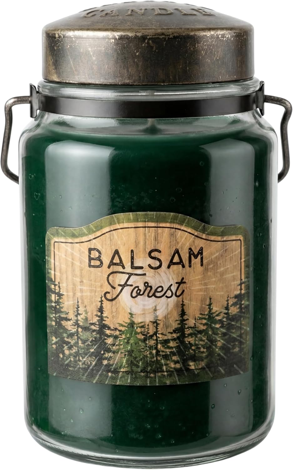 McCall’s Candles | Hot Buttered Rum | 26 oz Scented Candle | USA-Poured | Vintage Rustic Jar with Carrying Handle | Warm Buttery Spiced Rum Fragrance