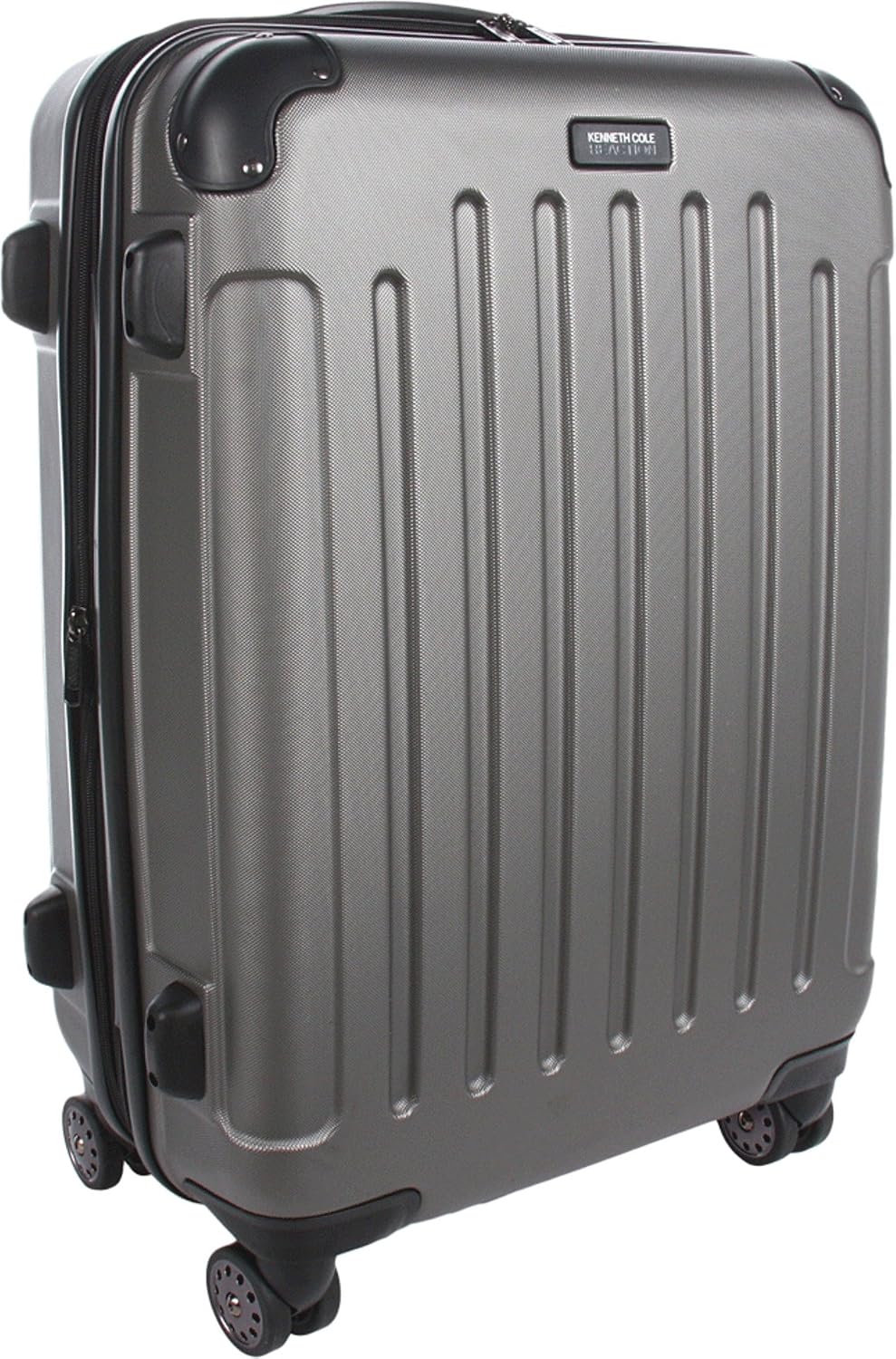 Kenneth Cole REACTION Renegade Luggage Expandable 8-Wheel Spinner Lightweight Hardside Suitcase, Champagne, 20-Inch Carry On