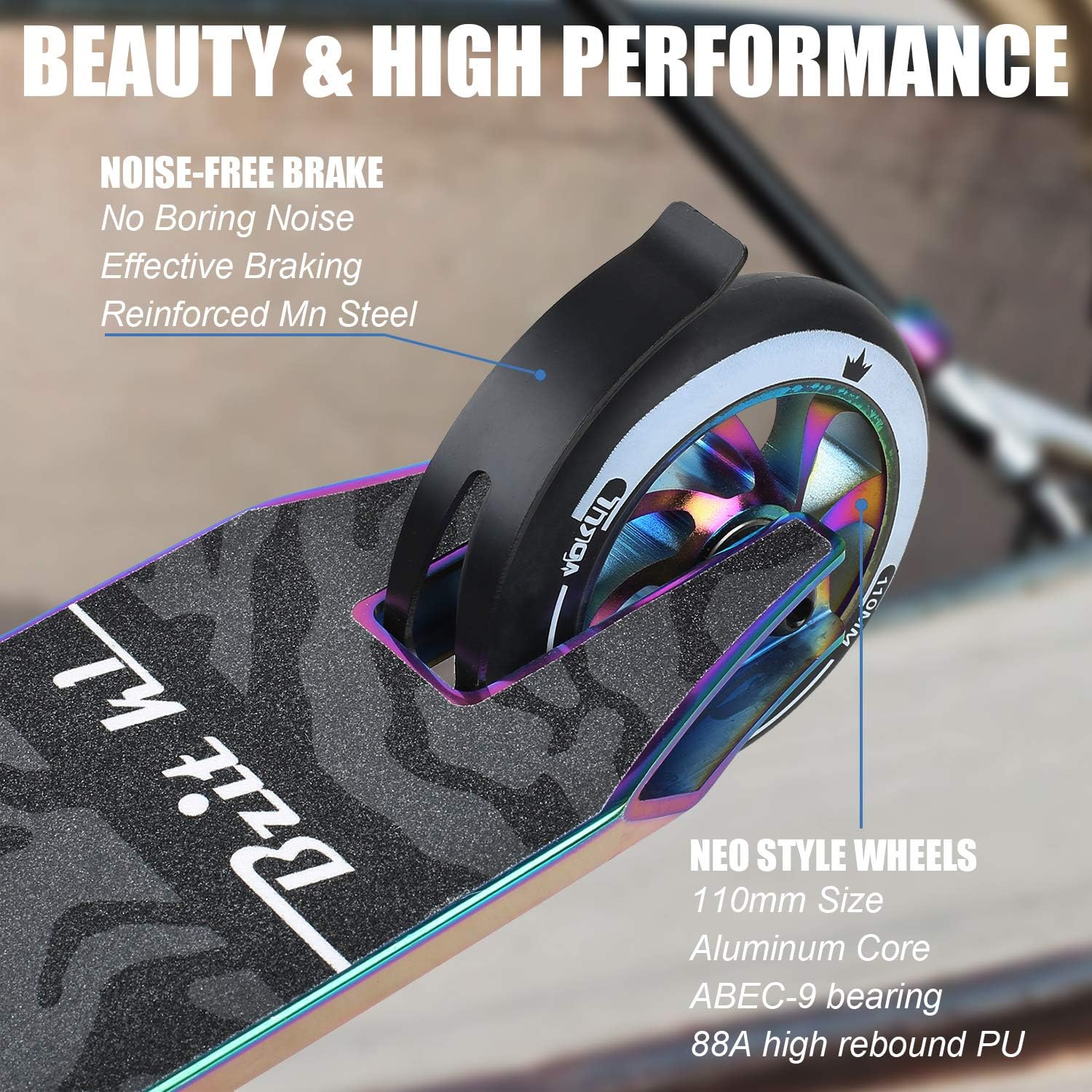 VOKUL K1 Pro Scooters - Stunt Scooter | Trick Scooter - Intermediate and Beginner Freestyle Scooter for Kids 8 Years and UP,Teens and Adults -Quality Kick Pro Scooter for Boys and Girls