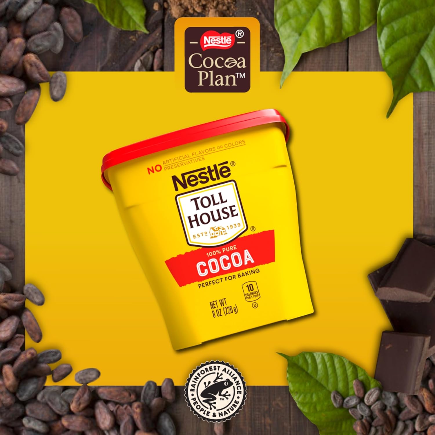 Nestle Toll House 100% Pure Cocoa for Baking 8 oz