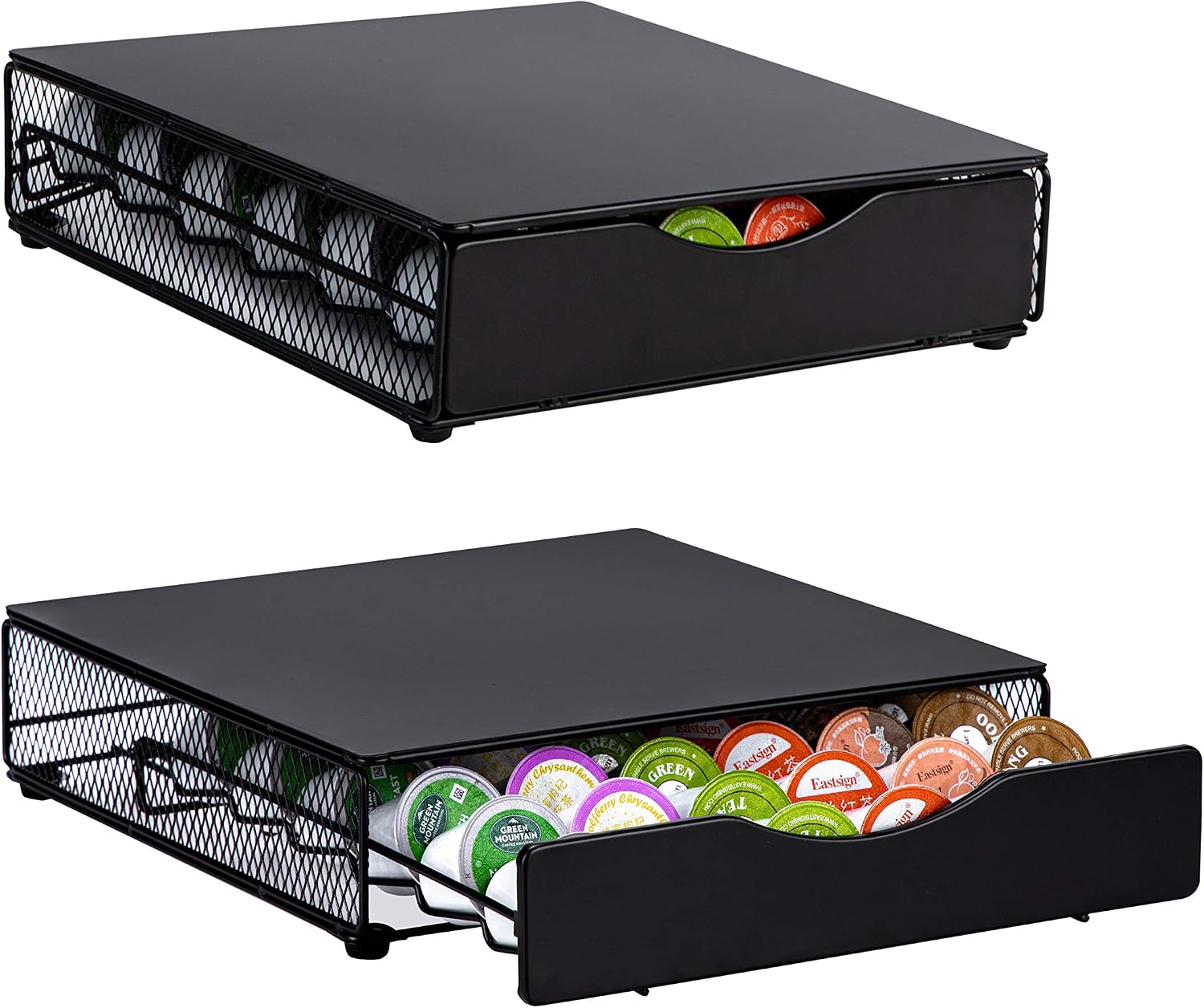 k cup Holders for Counter Small for Keurig k-cup Holder for mr Coffee for Tea (105 pods-5 tiers)